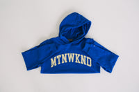 Collegiate Hoodie Cobalt Blue & Off White